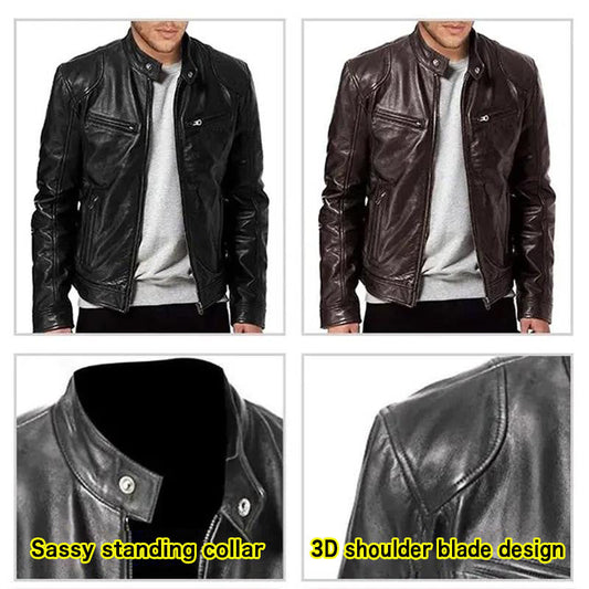 🔥Men's leather jacket — 50% OFF+Free Shipping
