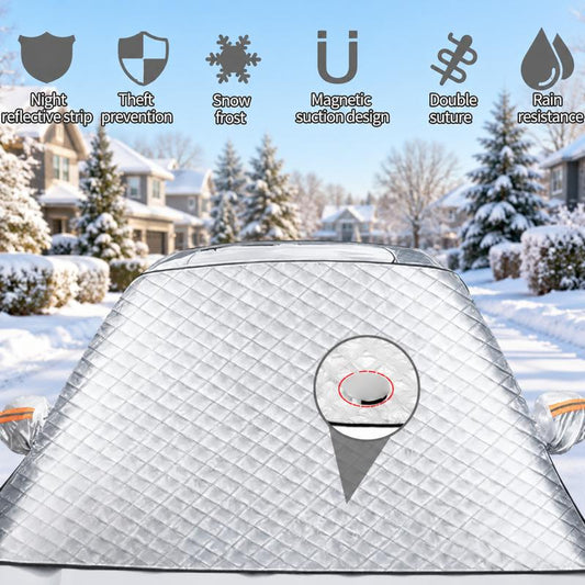 🚗 50% OFF NOW! ✨ Front Windshield Cover – All-Season Protection, Frost Protection & Premium Quality – Perfect for Cars, Vans, and SUVs ❄️☀️