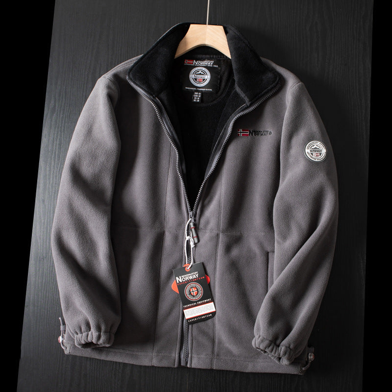 Double-Layer Fleece Hooded Jacket—Free Shipping&50% OFF
