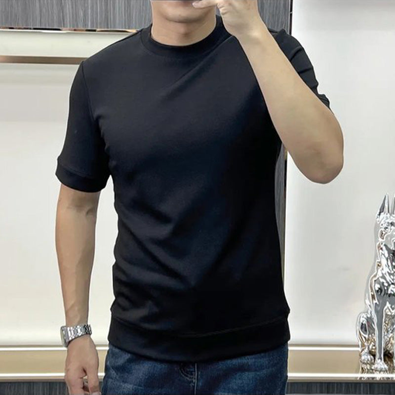 Men's Summer Simple Round-Neck Pure Cotton T-Shirt(50% OFF)