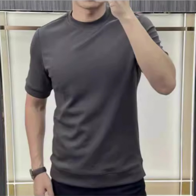 Men's Summer Simple Round-Neck Pure Cotton T-Shirt(50% OFF)
