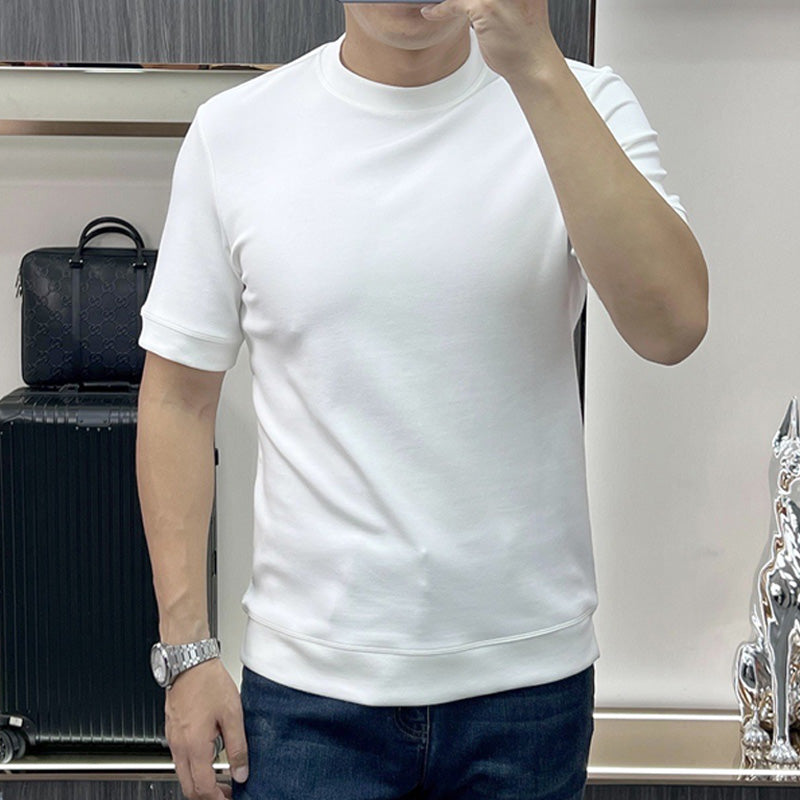 Men's Summer Simple Round-Neck Pure Cotton T-Shirt(50% OFF)