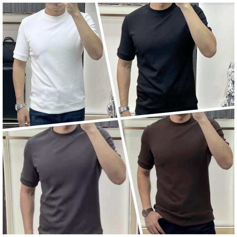 Men's Summer Simple Round-Neck Pure Cotton T-Shirt(50% OFF)
