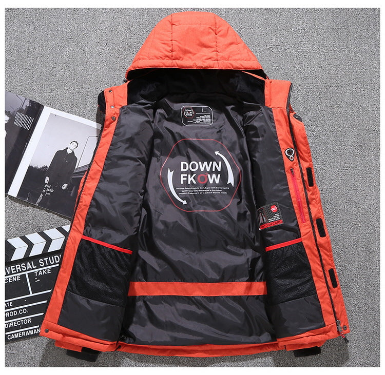 ❄️Men’s White Duck Down Parka Winter Warm Jacket