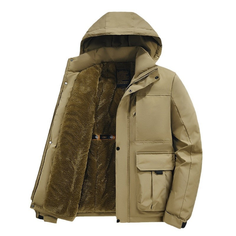 Men's Warm Waterproof Hooded Jacket(50% OFF)