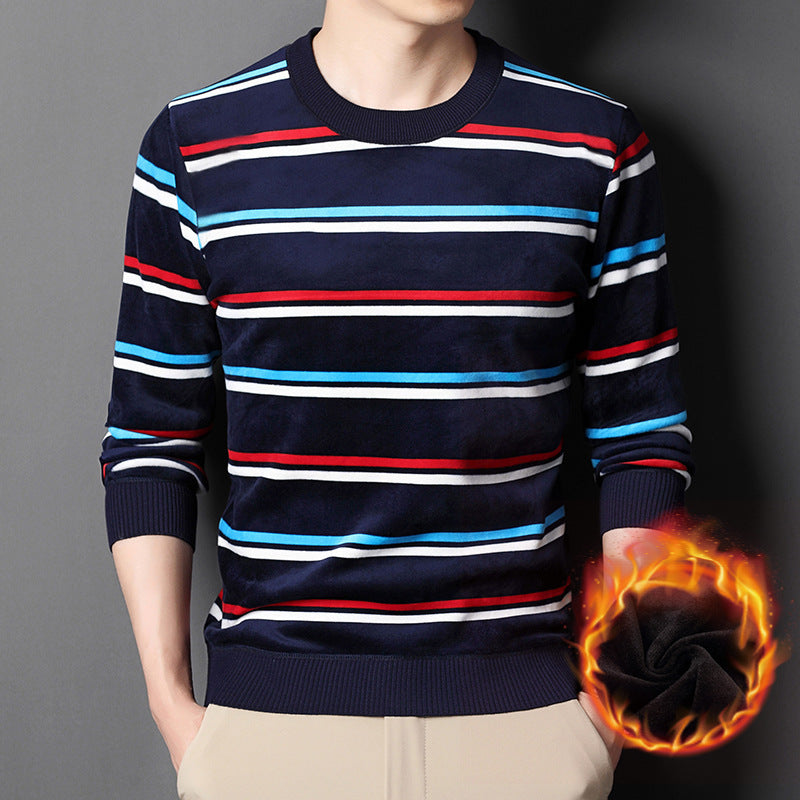 Men's Warm Striped Cozy Fashion Sweater