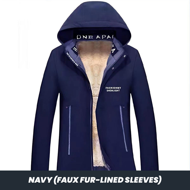 š„Limited Time 49% Off š„Men's Winter Hooded Warm Faux Fur Lined Parka Coat