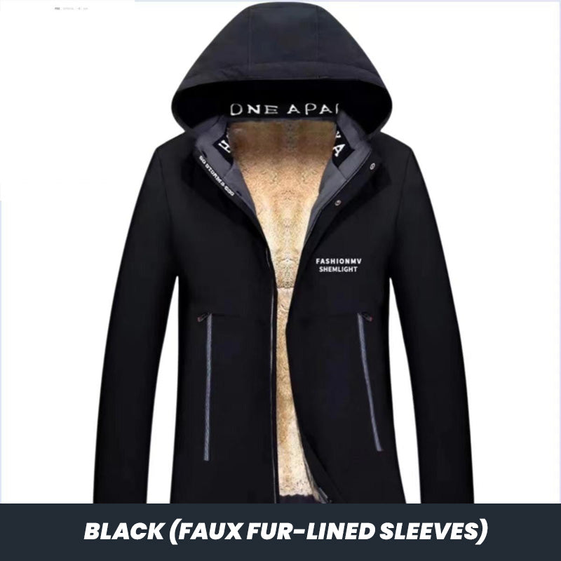 š„Limited Time 49% Off š„Men's Winter Hooded Warm Faux Fur Lined Parka Coat