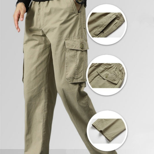 Men's Loose-fitting Multi-pocket Ultra Comfort Cargo Pants