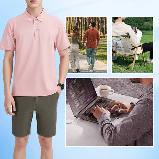 🎊2025 Summer Hot Sale👕Men's Lapel Short-Sleeved Loose Printed Shirt