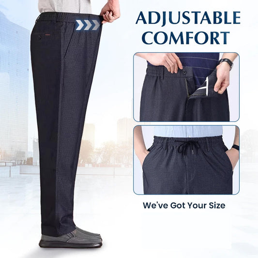 Stretch Comfort High Waist Ice-Silk Pants