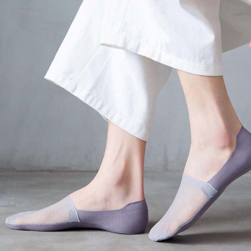 š„Limited-time special offer: Buy 1 get 4 free š„5 Pairs Ice Silk No-Show Socks Setļ¼50% OFF)