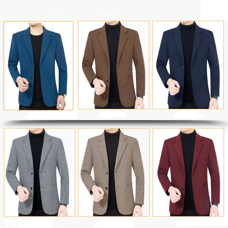 Men's Casual Two Button Blazer with Pockets