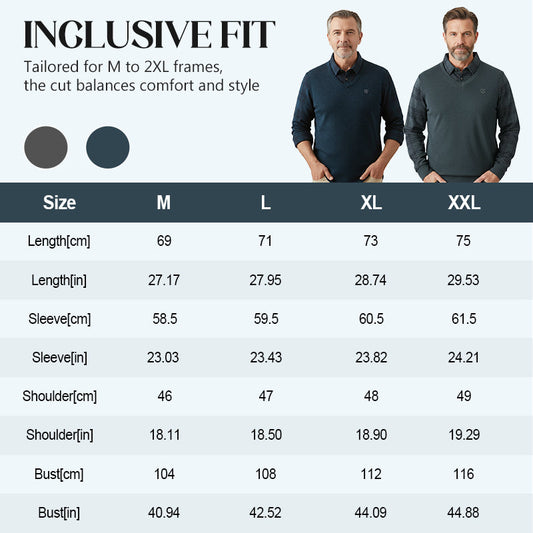 👕 60% OFF! 📢 Men's Plaid Mock 2-Piece Top – Stylish & Comfortable ✨