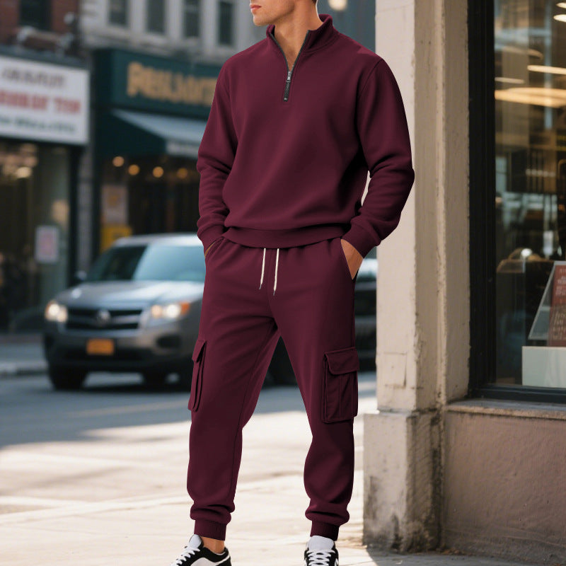 ❄️LAST DAY PROMOTION - 50%OFF 💖 Chic Versatile Men's Warm 2-Piece Set