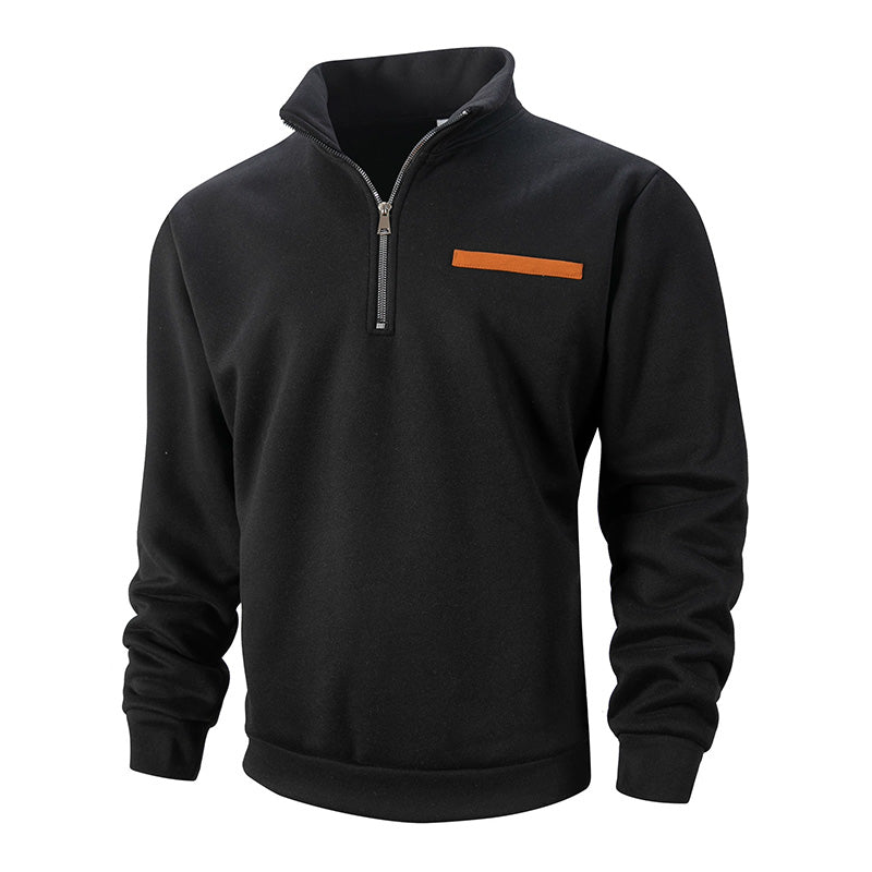 🔥Limited-time offer-Men's Stylish Half Zip Long Sleeve Tops