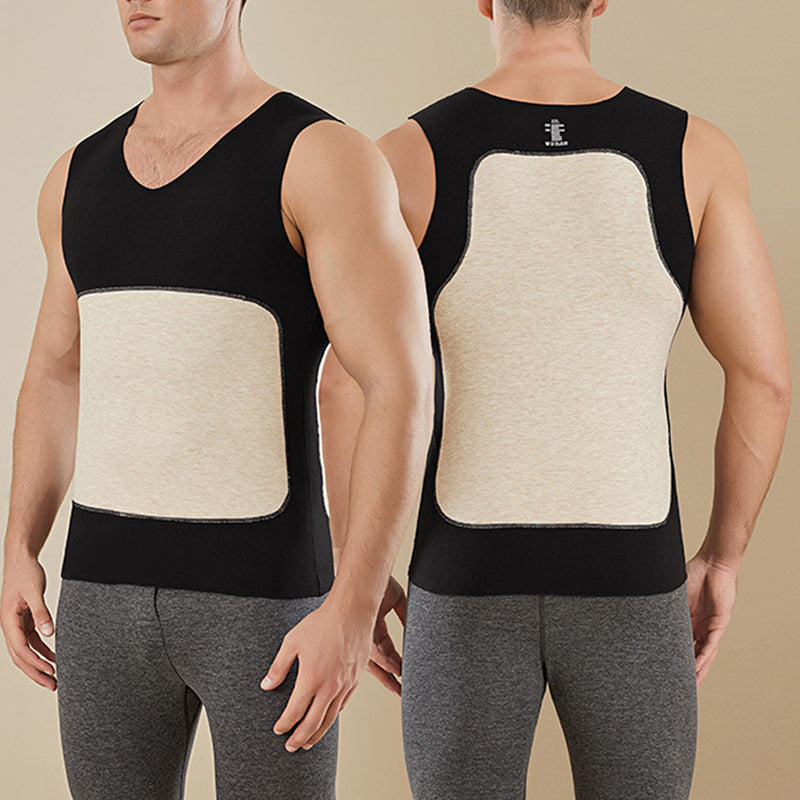 93% wool 👍Men's Stretch Slim-Fit Warm Vest