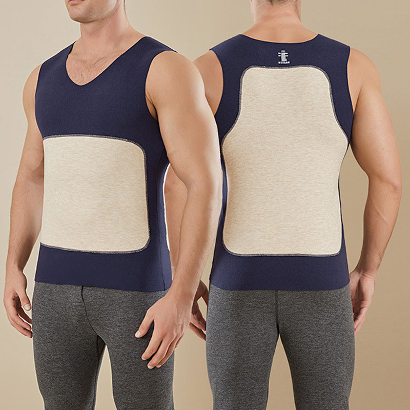 93% wool 👍Men's Stretch Slim-Fit Warm Vest