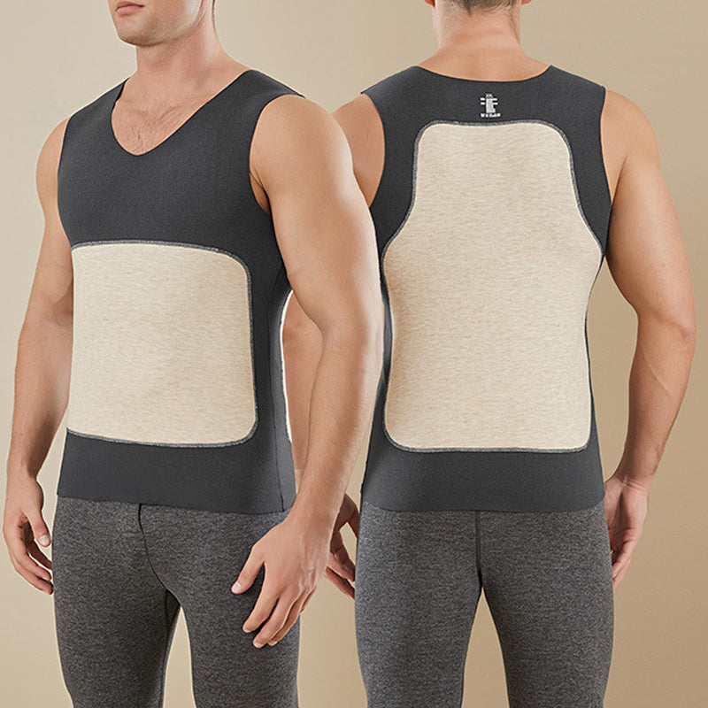 93% wool 👍Men's Stretch Slim-Fit Warm Vest