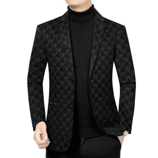 Men's Classic Slim Fit Patterned Blazer