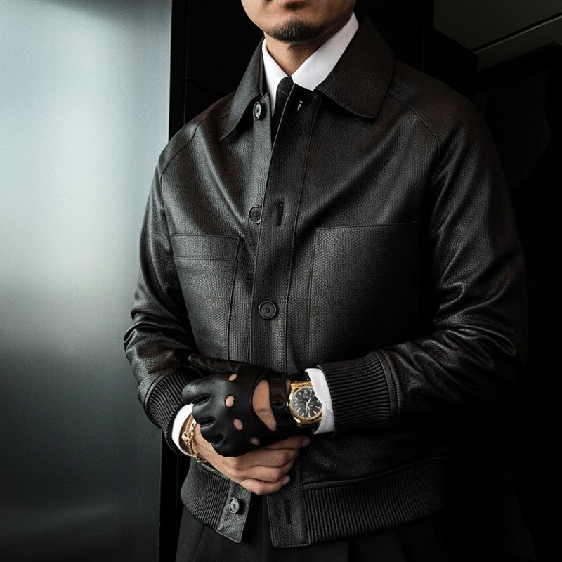 ⏰50% OFF💥💥Men's Classic Faux Leather Jacket