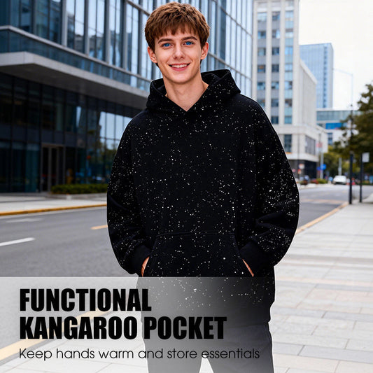 Comfortable Starry Sky Pullover Hoodie