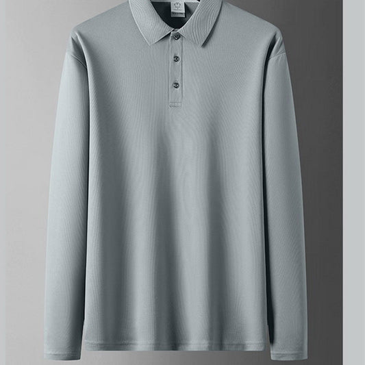 Men's Solid-Color Business-Casual Top