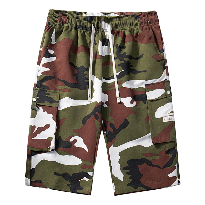 🔥New arrival Sale🔥 Men's Camo Cargo Shorts with Drawstring Waist