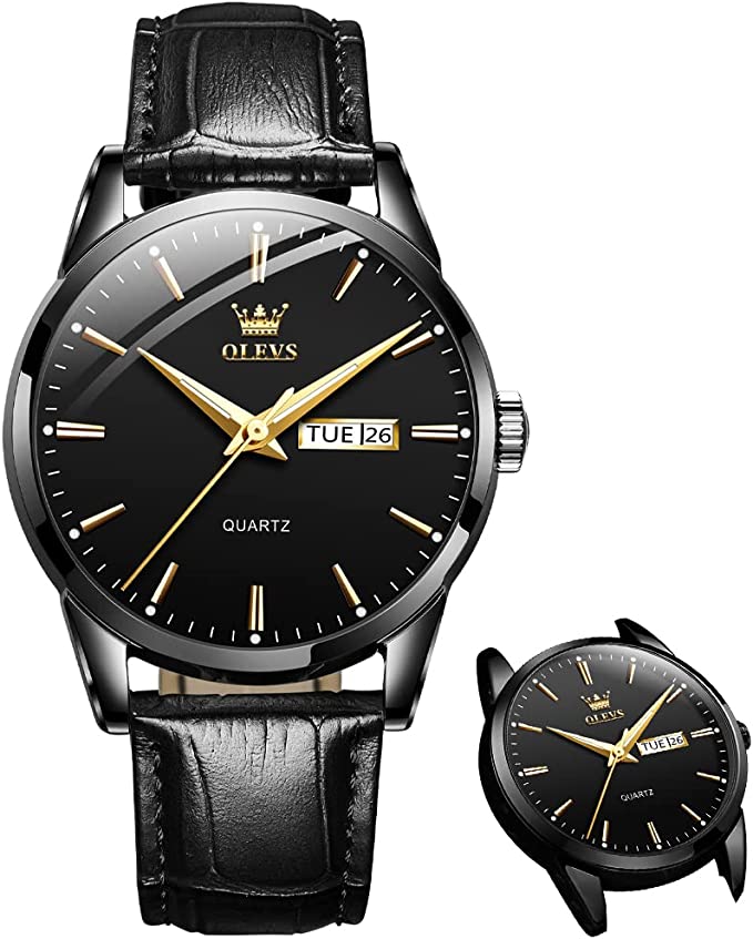 ⏳Time-Limited Special⏰Men's Simple Watch with Day & Date – Stainless Steel, Luminous Hands, Classic ✨