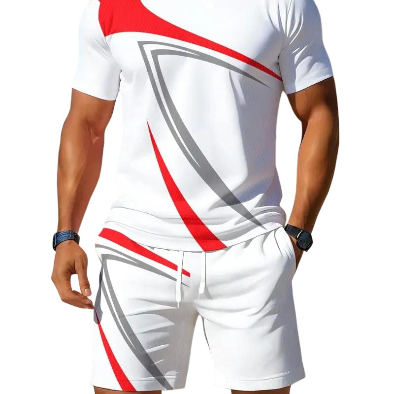 👕Men's Casual Summer T-Shirt & Shorts 2-Piece Set