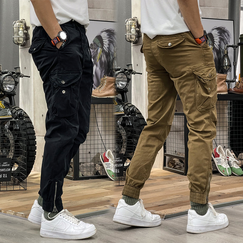Men's Multi-Pockets Drawstring Elastic Waist Cargo Pants — 💐Spring Sale 50% Off🎉