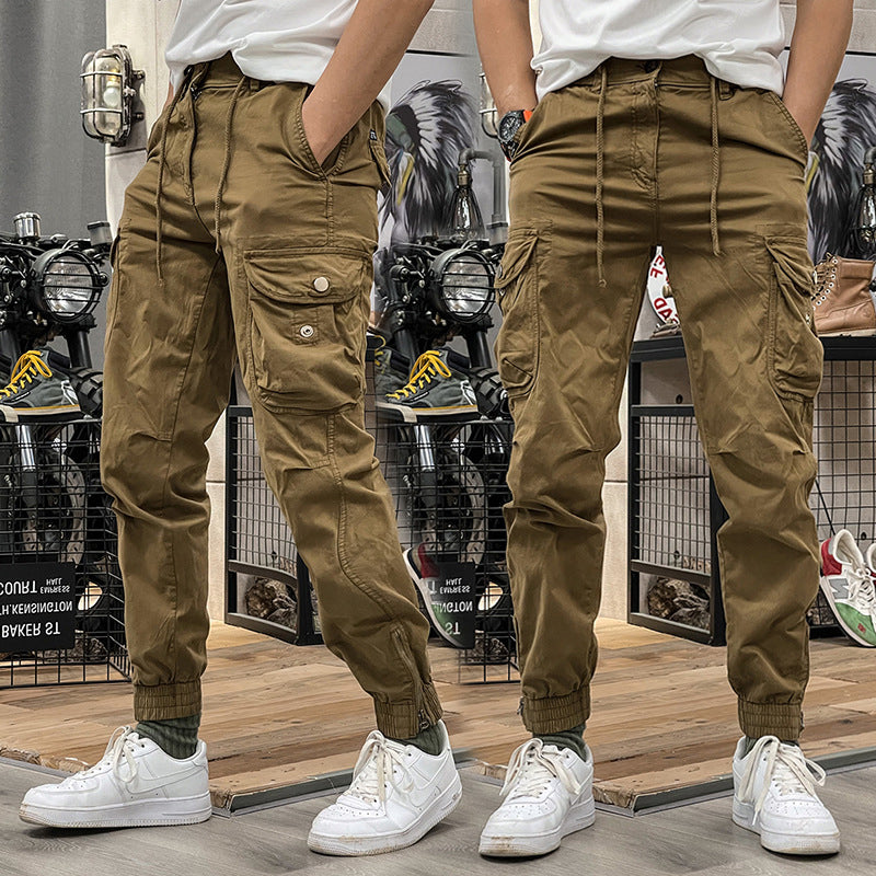 Men's Multi-Pockets Drawstring Elastic Waist Cargo Pants — 💐Spring Sale 50% Off🎉