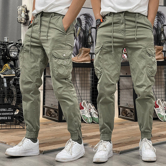 Men's Multi-Pockets Drawstring Elastic Waist Cargo Pants — ❄️Winter Sale 50% Off