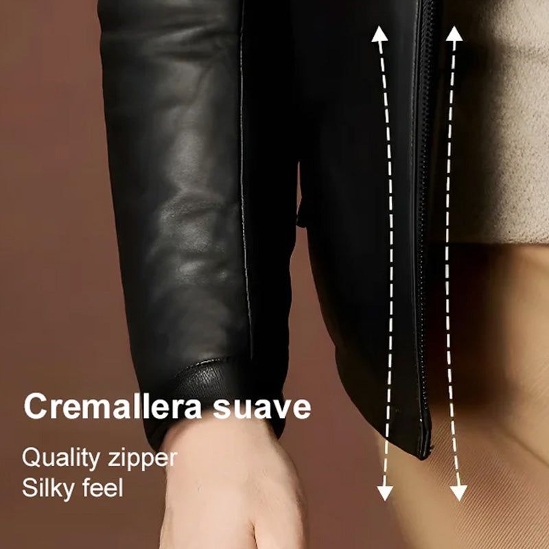 Faux Fleece Lined PU Leather Warm Jacket — 💐Spring Sale 50% Off🎉