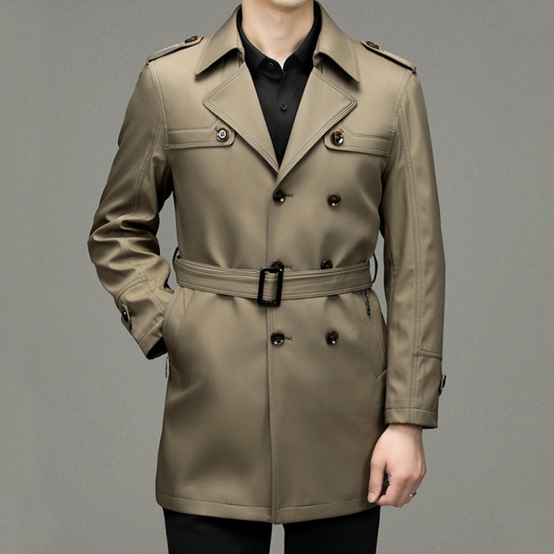 ⏳Limited-time 50% off⏰Men's Double-Breasted Windproof Trench Coat🧥