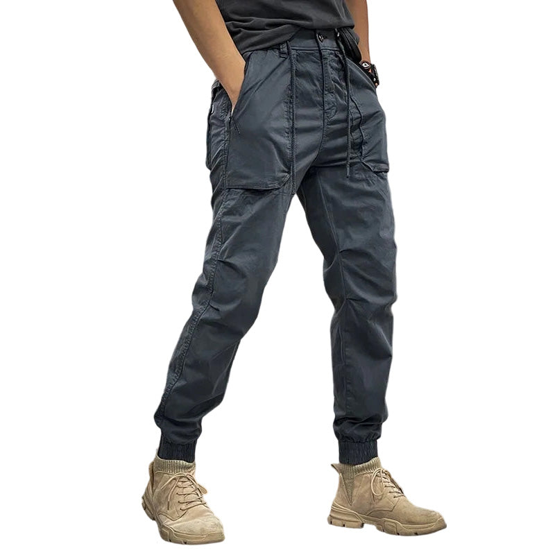 2025 SPRING MEN'S DISTRESSED SLIM FIT BIKER PANTS