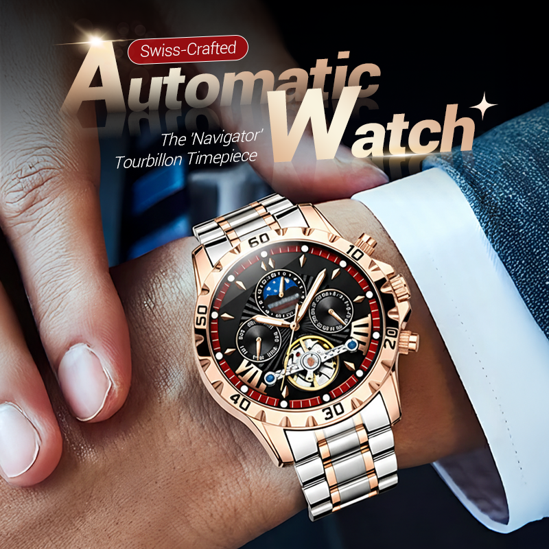 ⌚Swiss Brand New Waterproof Automatic Mechanical Watches
