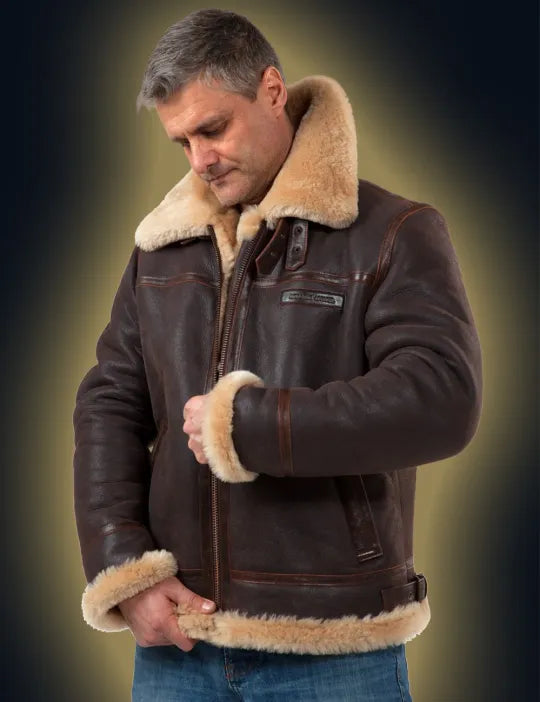 SHEEPSKIN BOMBER JACKET