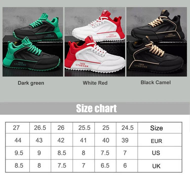 Men's lightweight breathable shock-absorbing platform shoes