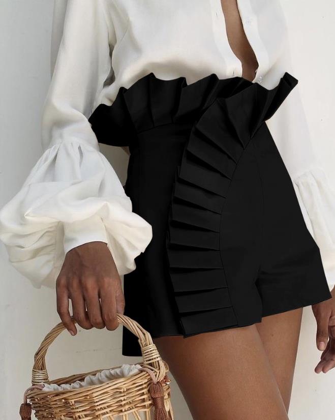 Elegant Ruffle Shorts