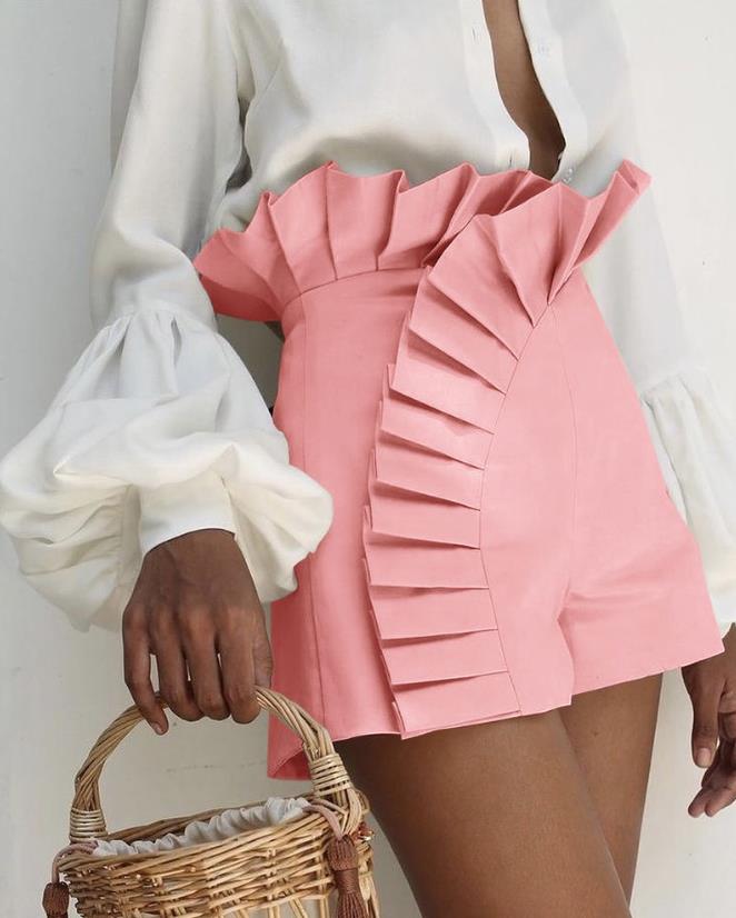 Elegant Ruffle Shorts