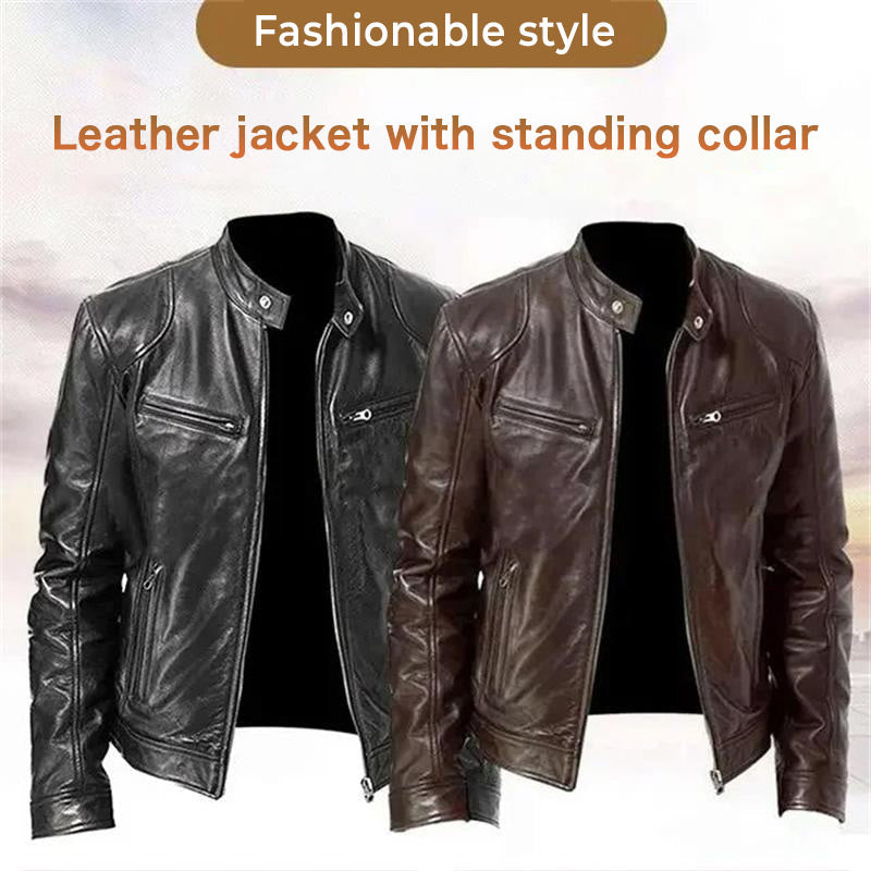 🔥Men's leather jacket — 50% OFF+Free Shipping