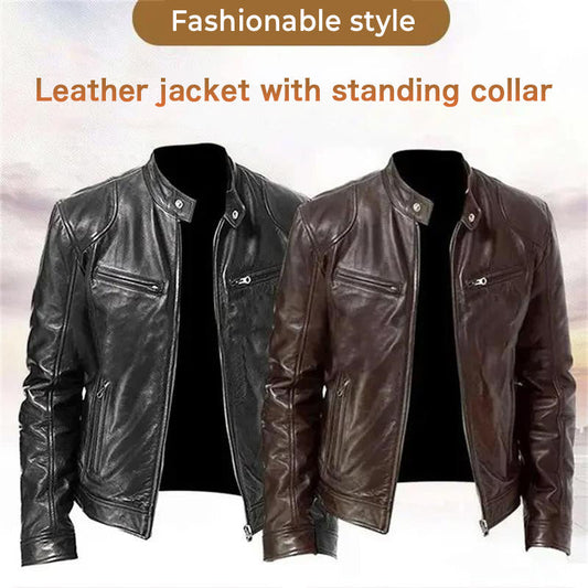 🔥Men's leather jacket — 50% OFF+Free Shipping
