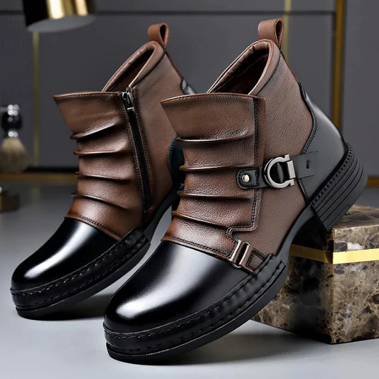 📢 ⏰Men's Genuine Leather Ankle Boots👞
