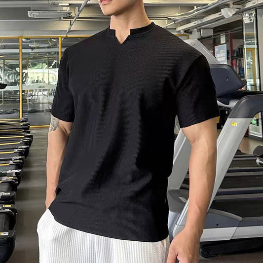 Men's V-Neck Muscle Athletic T-Shirts