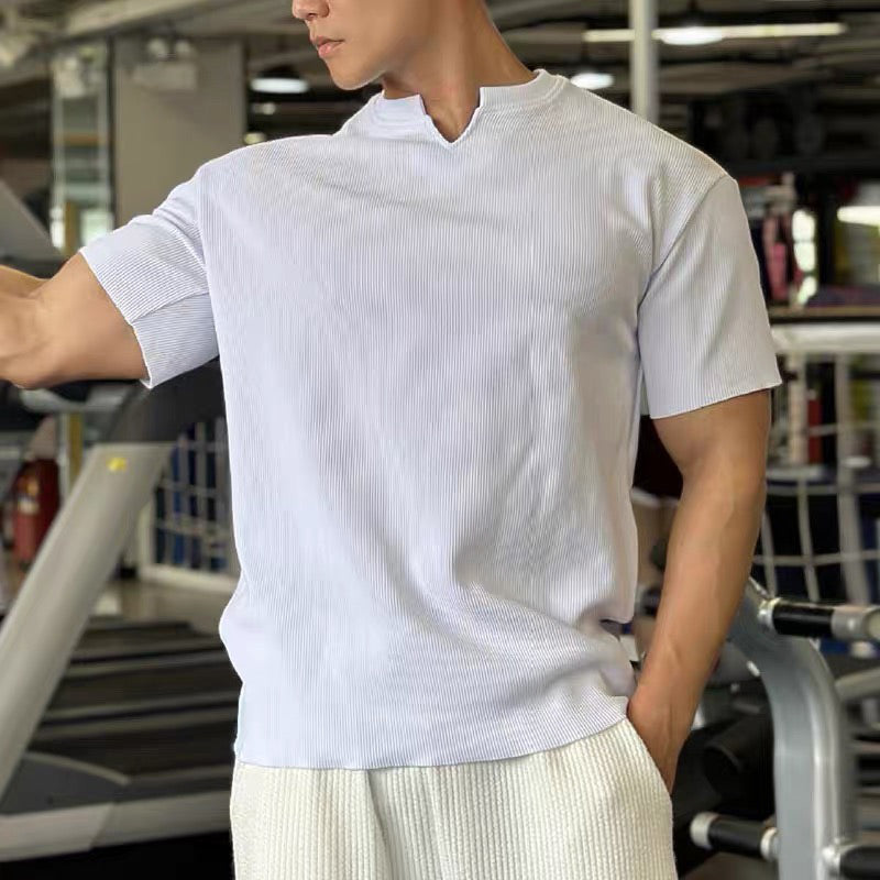 Men's V-Neck Muscle Athletic T-Shirts