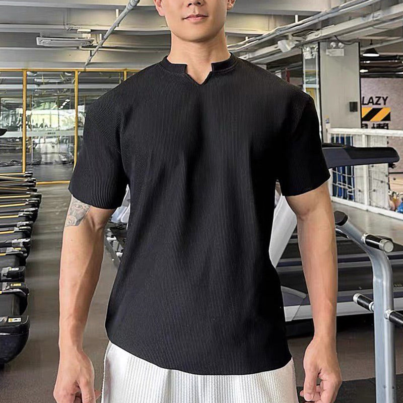 Men's V-Neck Muscle Athletic T-Shirts