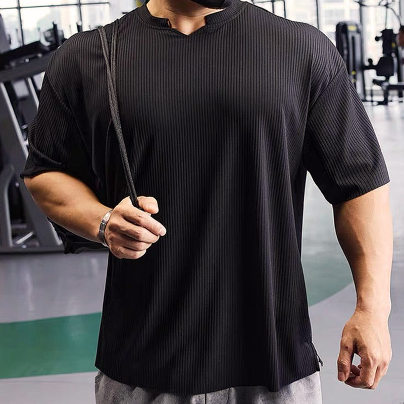 Men's V-Neck Muscle Athletic T-Shirts