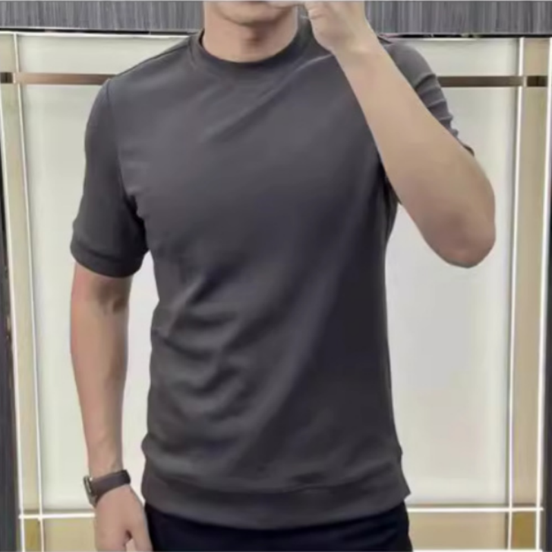 Men's Summer Simple Round-Neck Pure Cotton T-Shirt（50% OFF）