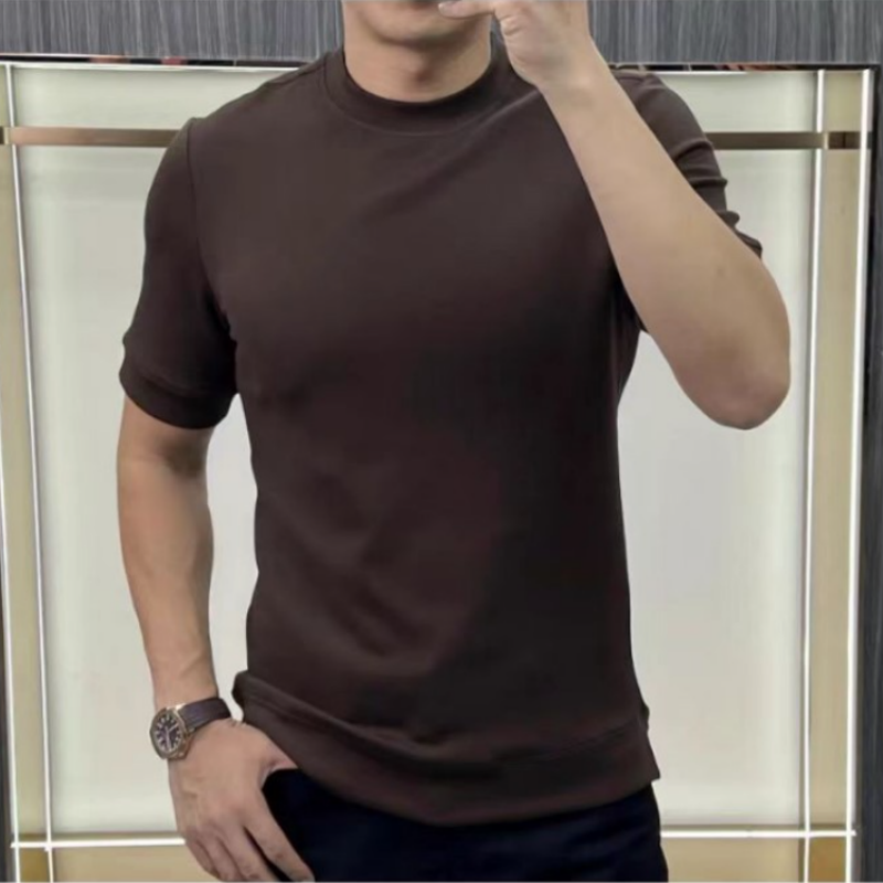 Men's Summer Simple Round-Neck Pure Cotton T-Shirt（50% OFF）